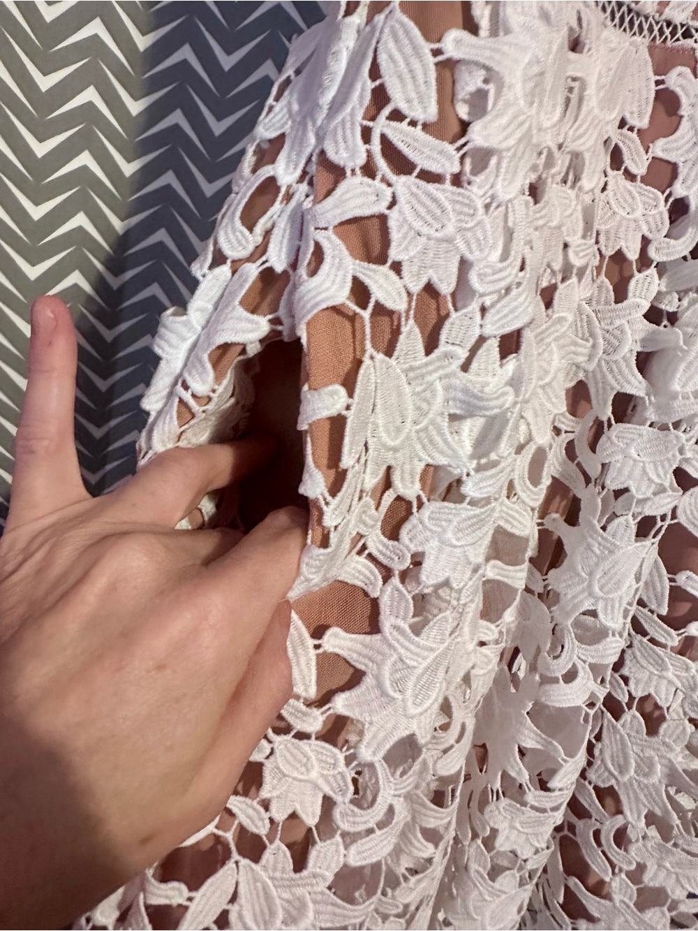 Self Portrait | Azaelea Flared Lace Midi Dress, US2 - Picture 6 of 10